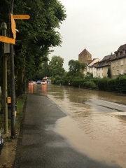 switzerland village rain