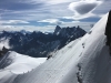 mt blanc snow climbers ahead